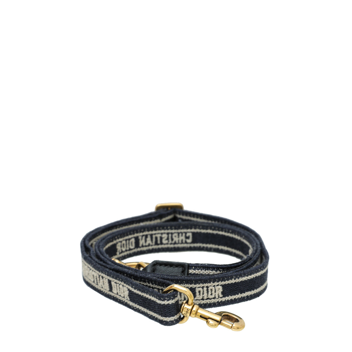 Christian Dior Navy Blue Logo Adjustable Embroidered Micro