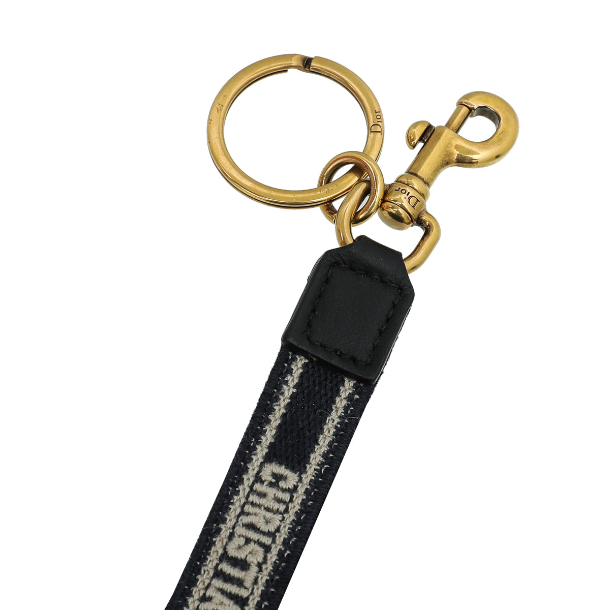 Christian Dior Navy Blue Logo Adjustable Embroidered Micro