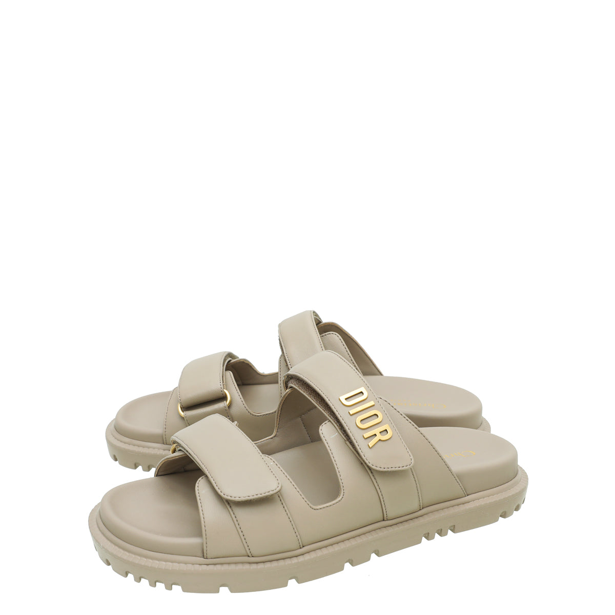 Christian Dior Hazelnut Dioract Slide Sandal 38.5 – THE CLOSET