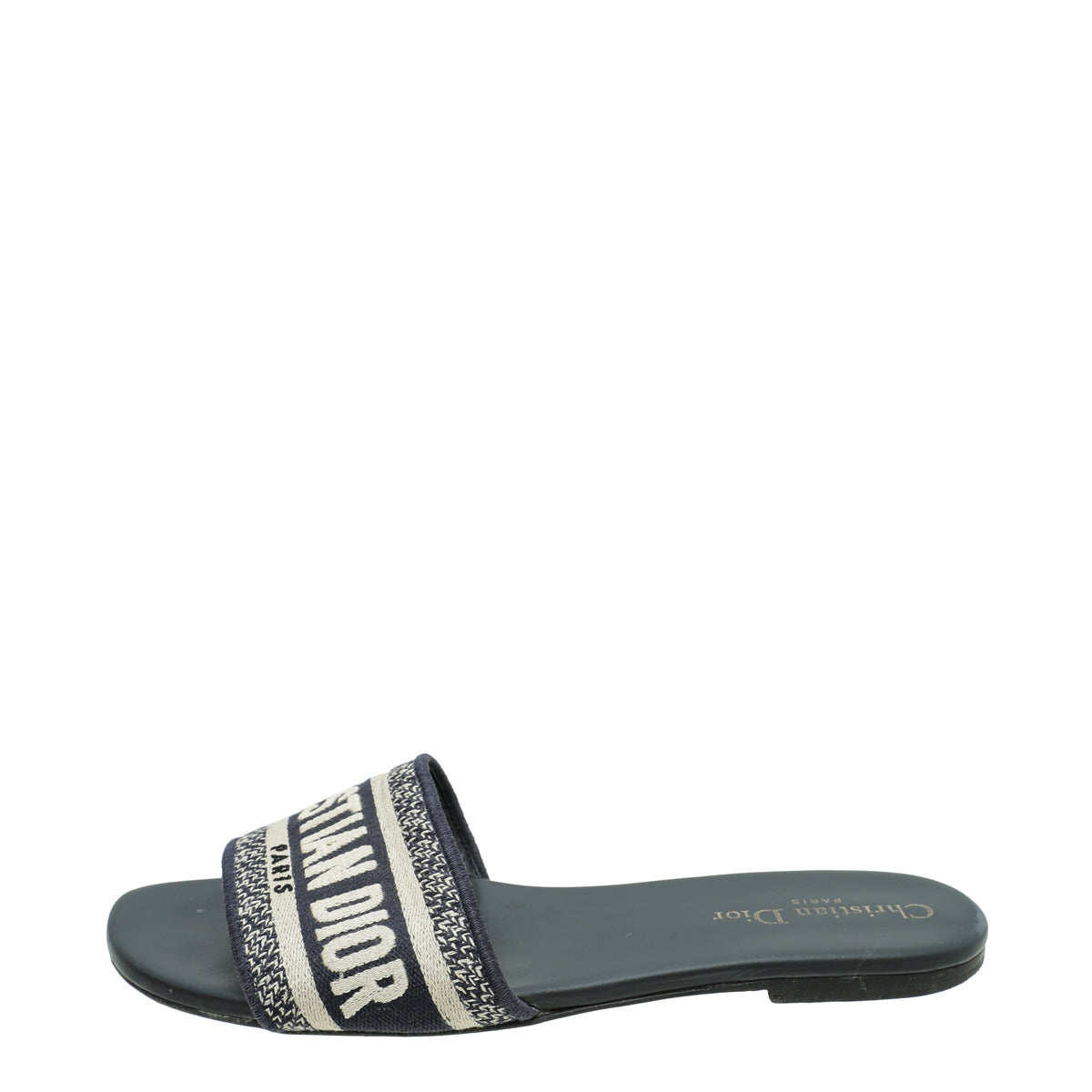 Christian Dior Navy Blue Dway Technical Fabric Sandal 38 – THE CLOSET