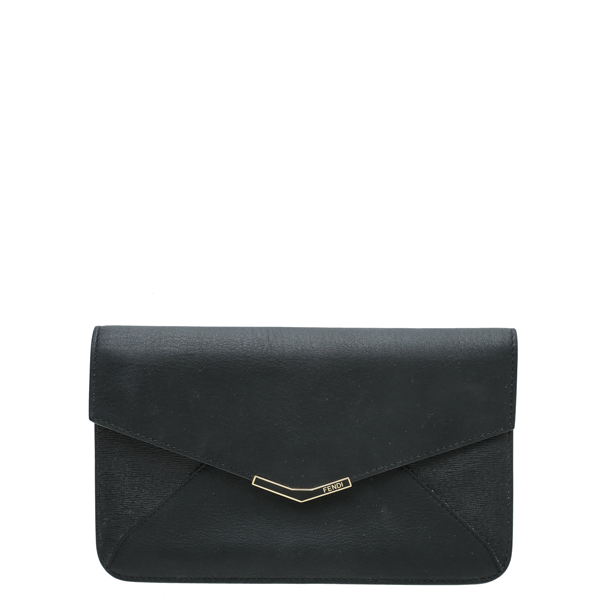 Fendi Black 2 Jours Envelope Clutch – THE CLOSET