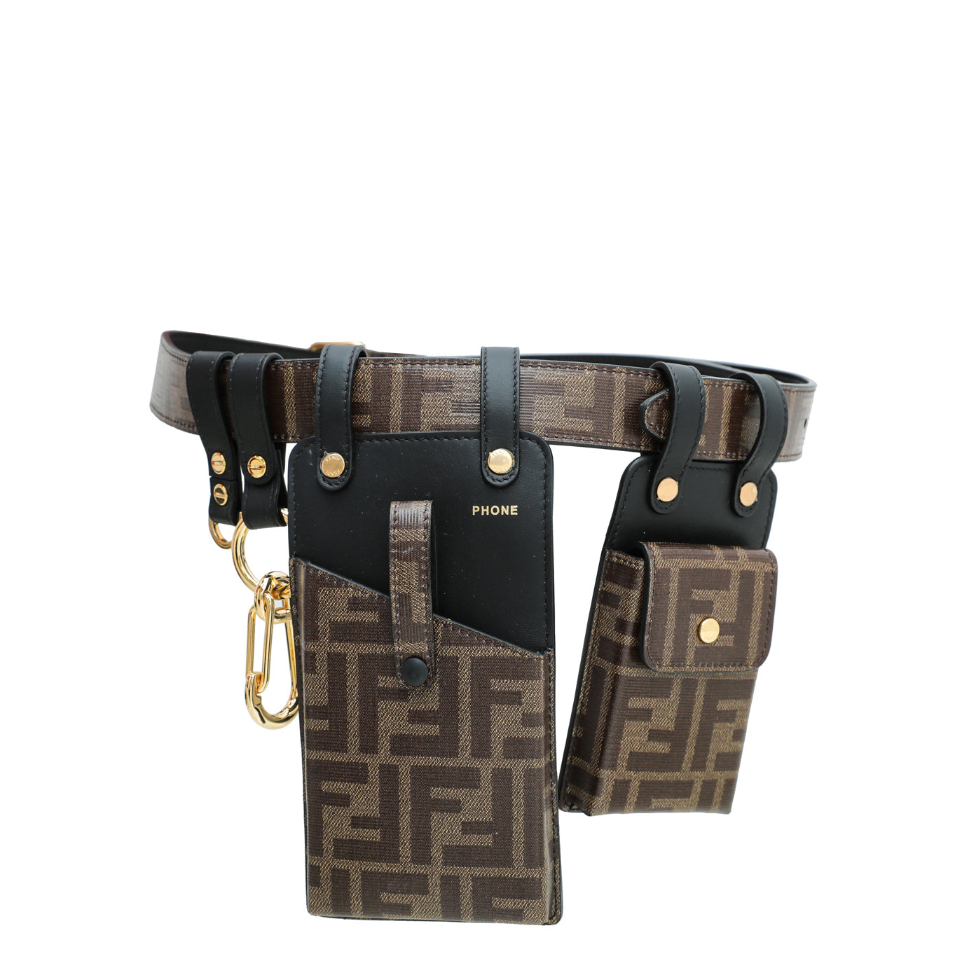 Fendi Belt with pouches Belt Bag Fabric Gray | Fendi main image 4