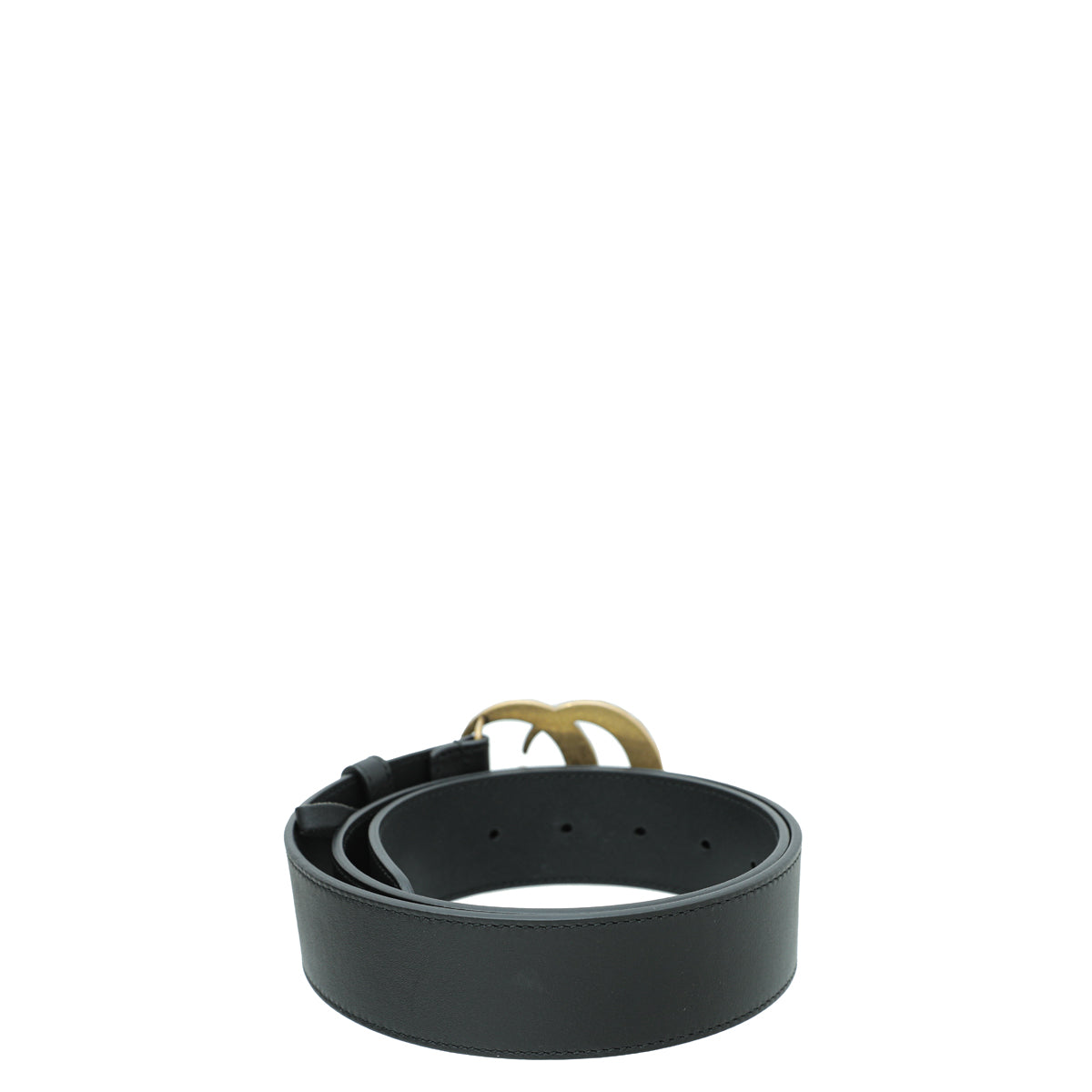 Gucci Black Pearl Double G Belt 34 – THE CLOSET display picture 1