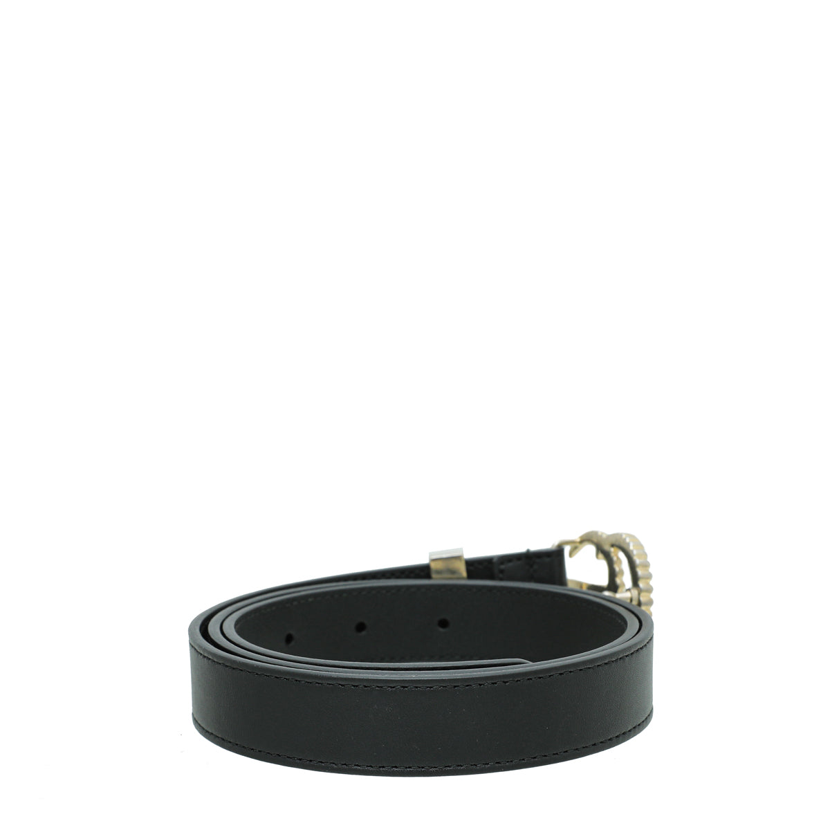 Gucci GG Torchon Black Suede Belt Gucci Torchon Double G Buckle Leather Belt Black | The Volte main image 4