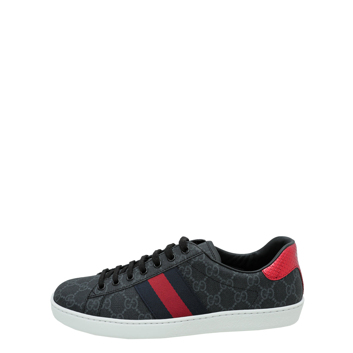 Gucci Black GG Supreme Ace Men Sneaker 8.5 – THE CLOSET