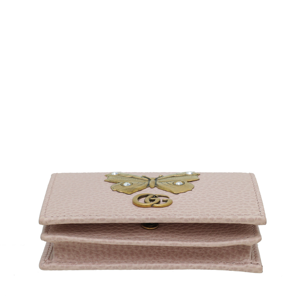 Gucci Pink GG Marmont Butterfly Card Case – THE CLOSET