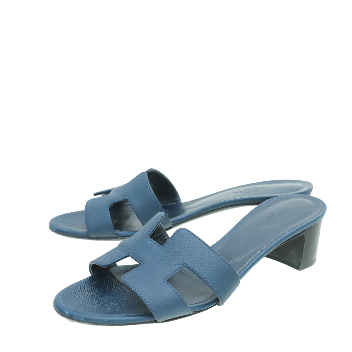 Sandales Hermès Oasis En Cuir Epsom Rose Porcelaine - Taille 38,5EU (8,5US), Neuves Avec Boîte, Talon Bloc