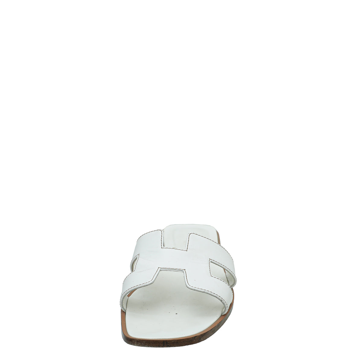 Hermes Blanc Oran Sandal 38 – THE CLOSET