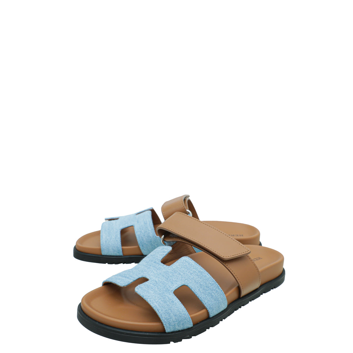Hermes Bicolor Denim Chypre Sandal 37 – THE CLOSET