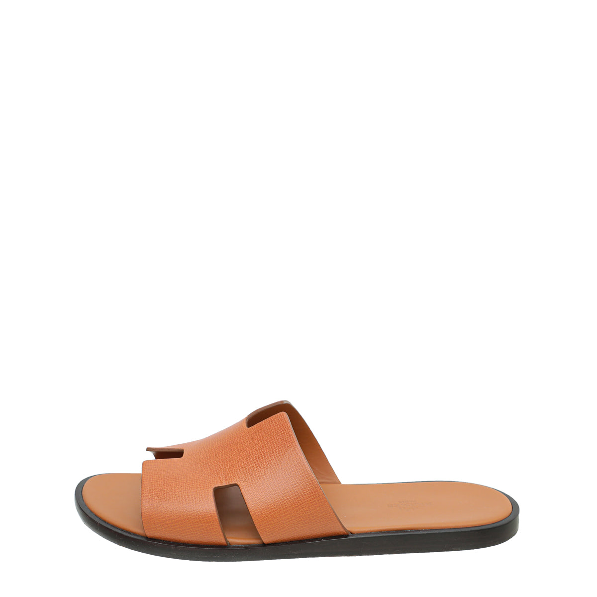 HERMES Lagoon Chevre Velour Nappa Leather Shane Dunkle Flat Sandals Beige Savres 39