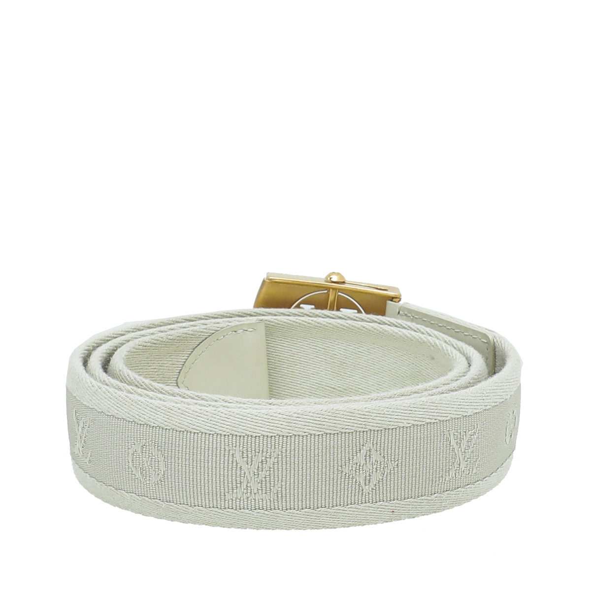 Louis Vuitton White Monogram Fortune Sangle Belt 36 – THE CLOSET