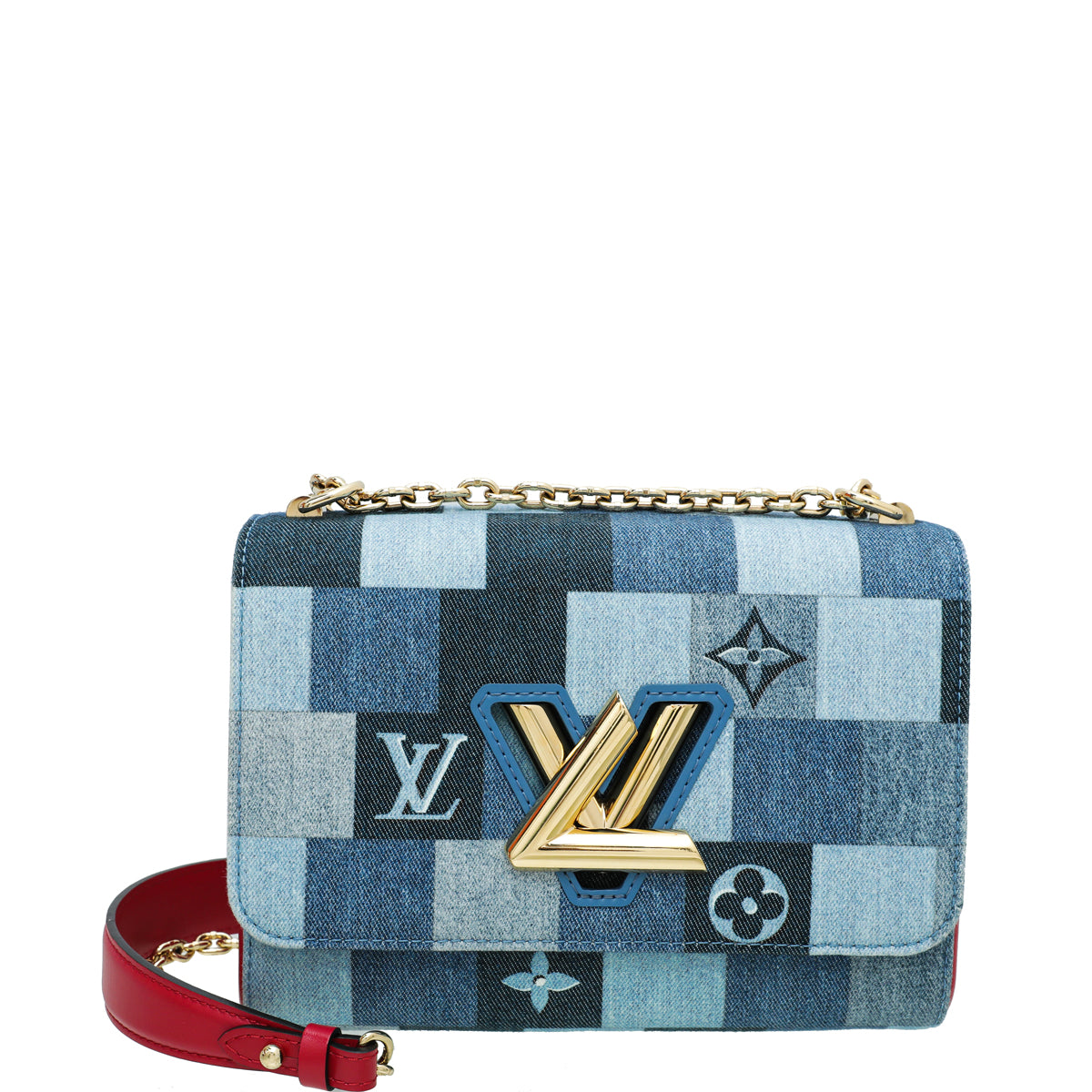 Louis Vuitton Bicolor Denim Patchwork Twist MM Bag – THE CLOSET