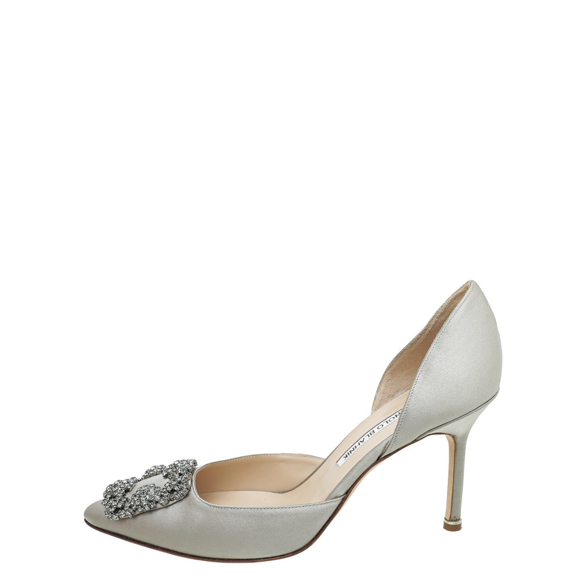 Manolo Blahnik Gray Hangisi D'Orsay Pumps 38.5 – THE CLOSET