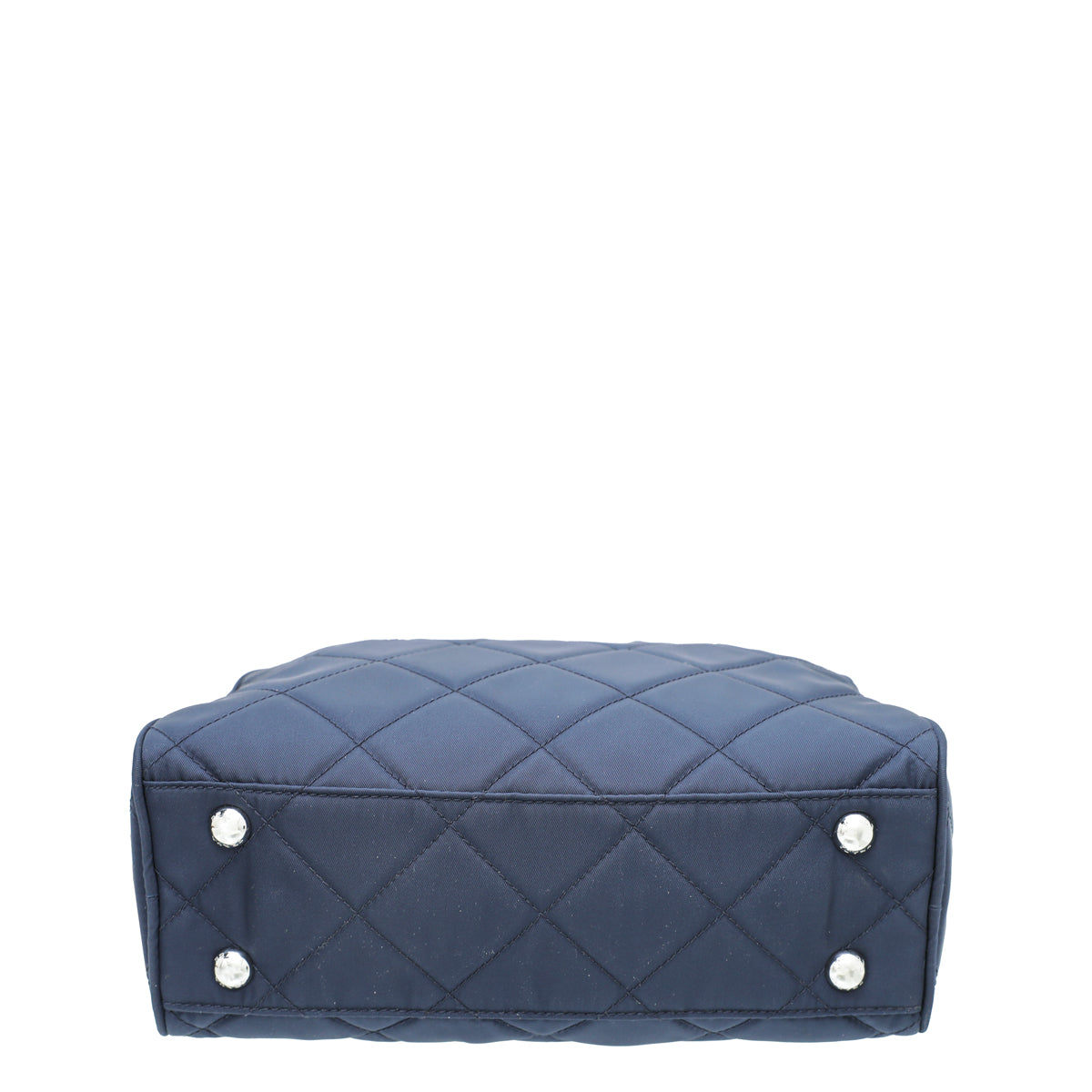 Prada Navy Blue Nylon Quilted Shoulder Bag – THE CLOSET