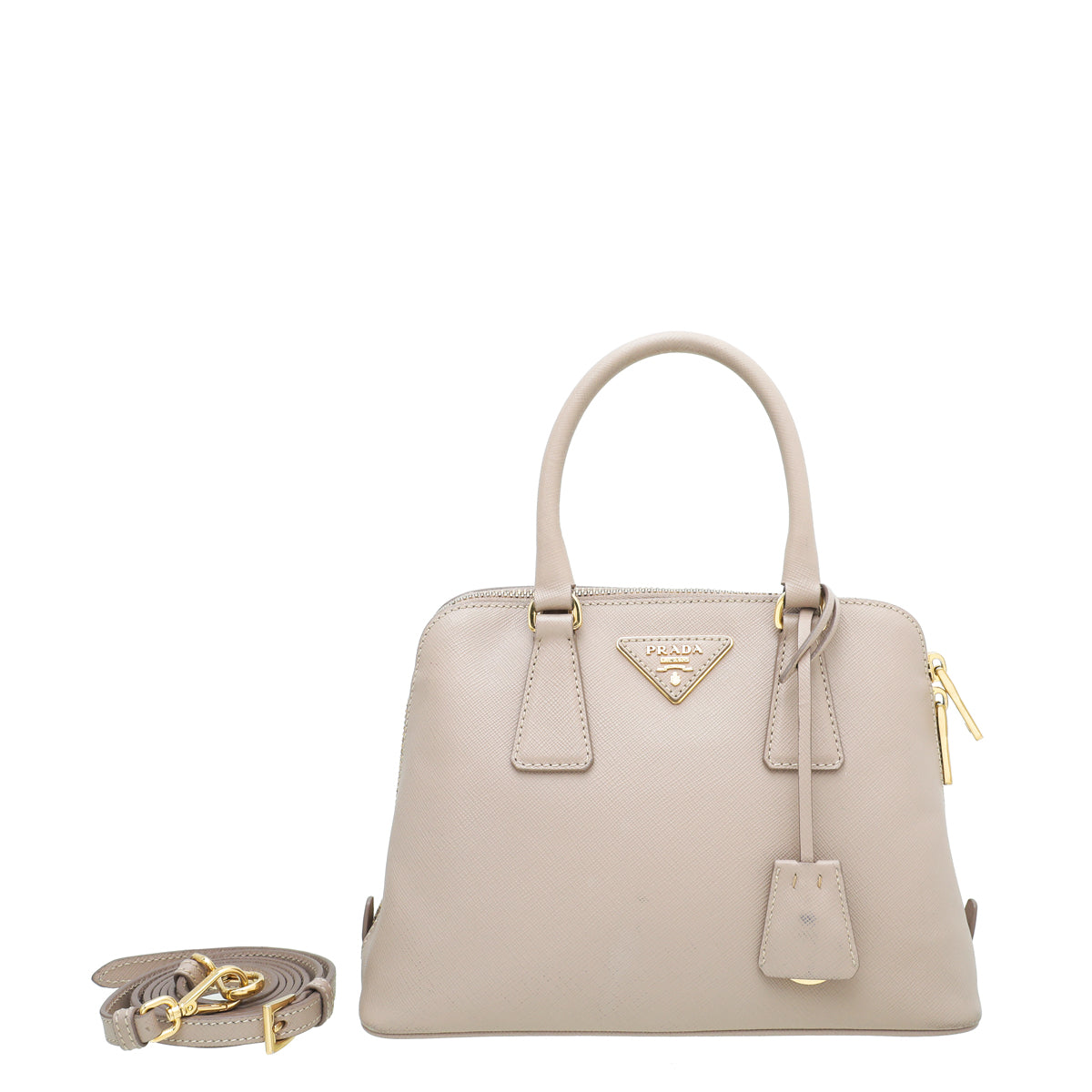 Prada Beige Promenade Small Bag – THE CLOSET display picture 1
