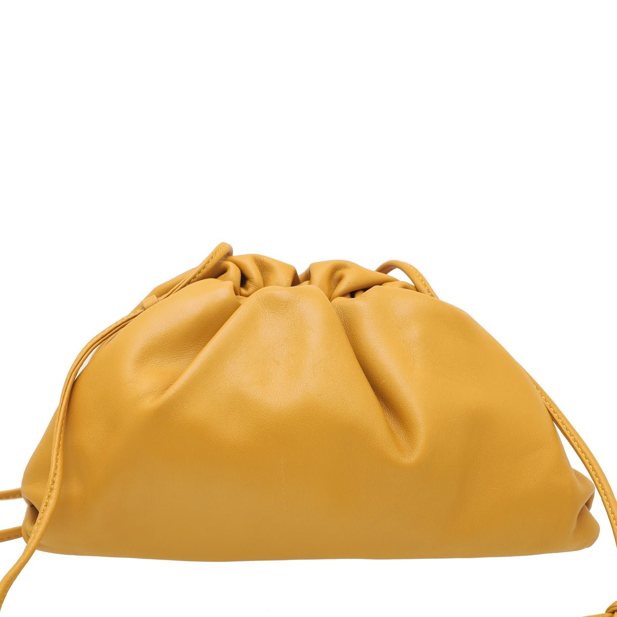 な*み様 BOTTEGA VENETA パルメラート　イエロー 保存袋・カード付 Bottega Veneta Mustard Mini Pouch – THE CLOSET