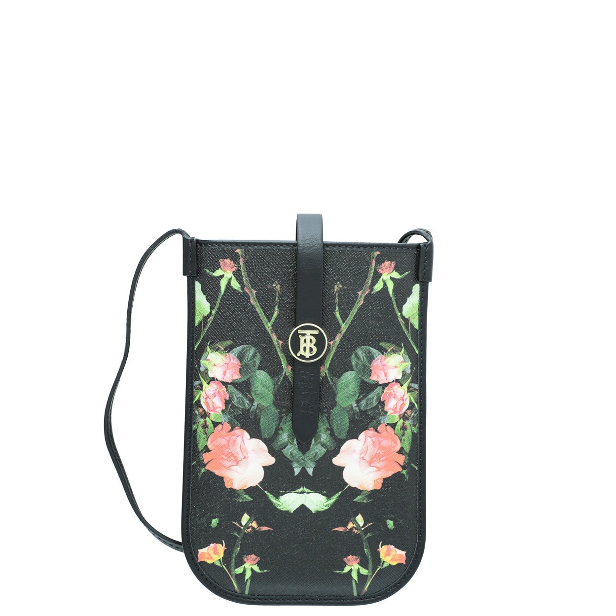 Burberry Black Multicolor Floral Print Anne Phone Case w/Strap – THE CLOSET Burberry Black Multicolor Floral Print Anne Phone Case w/Strap – THE CLOSET