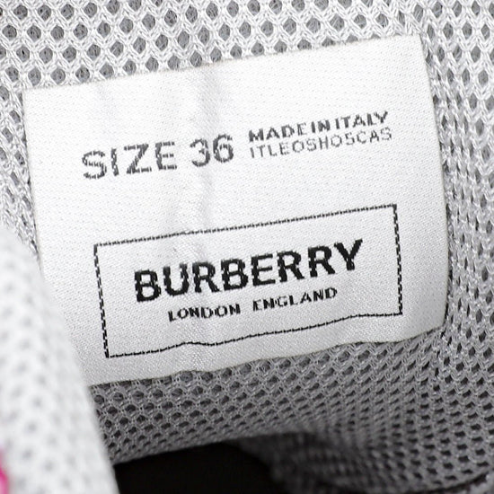Burberry - Burberry Fuchsia Union Sneakers 36 | The Closet
