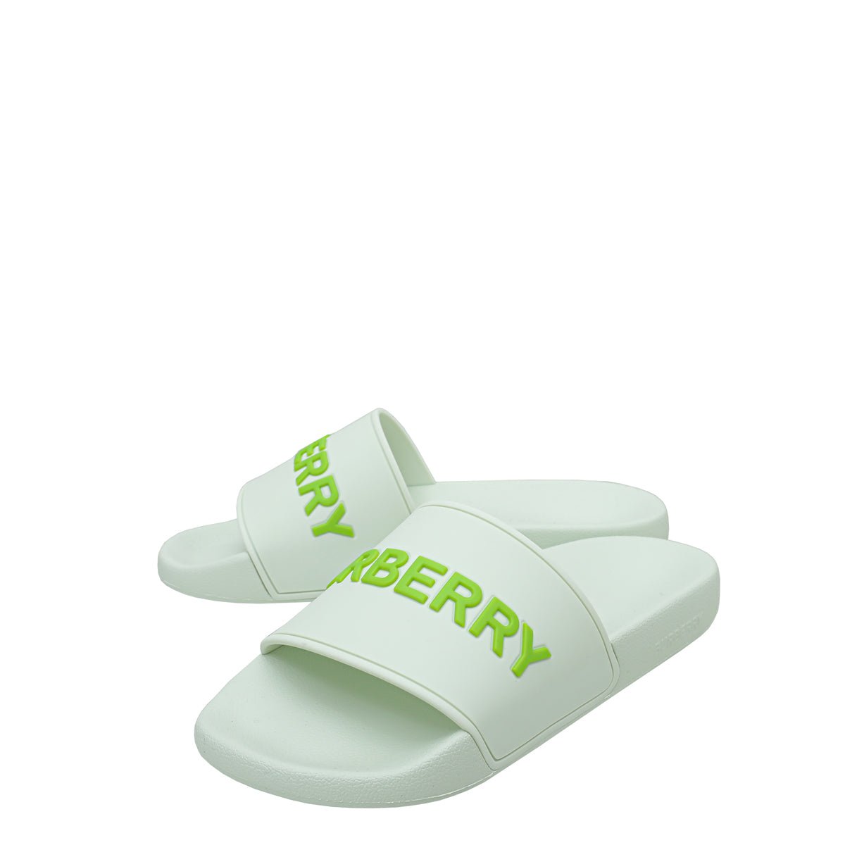 Burberry Pistachio Logo Slide Pool Sandal 39 – THE CLOSET display picture 1