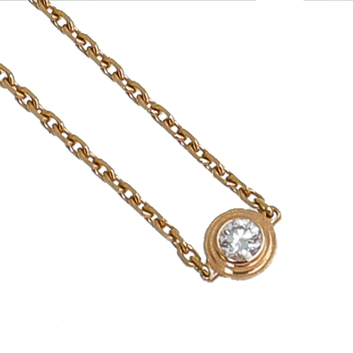 Cartier 18K Rose Gold Diamond D