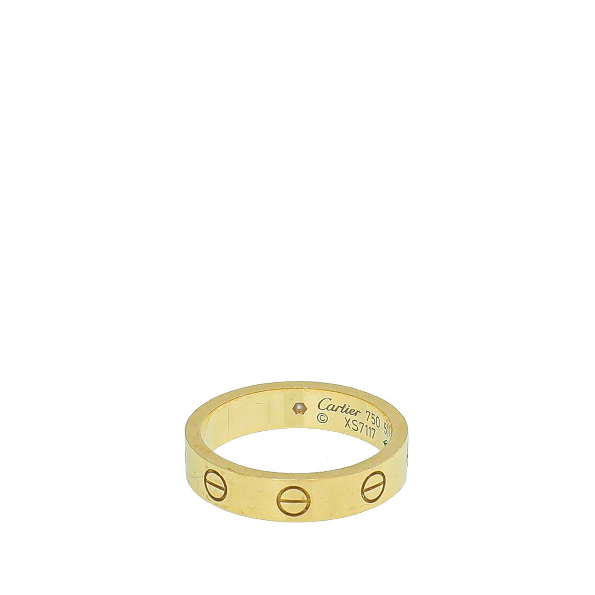Cartier - Cartier 18K Yellow Gold Diamond Love Wedding Band Ring 51 | The Closet