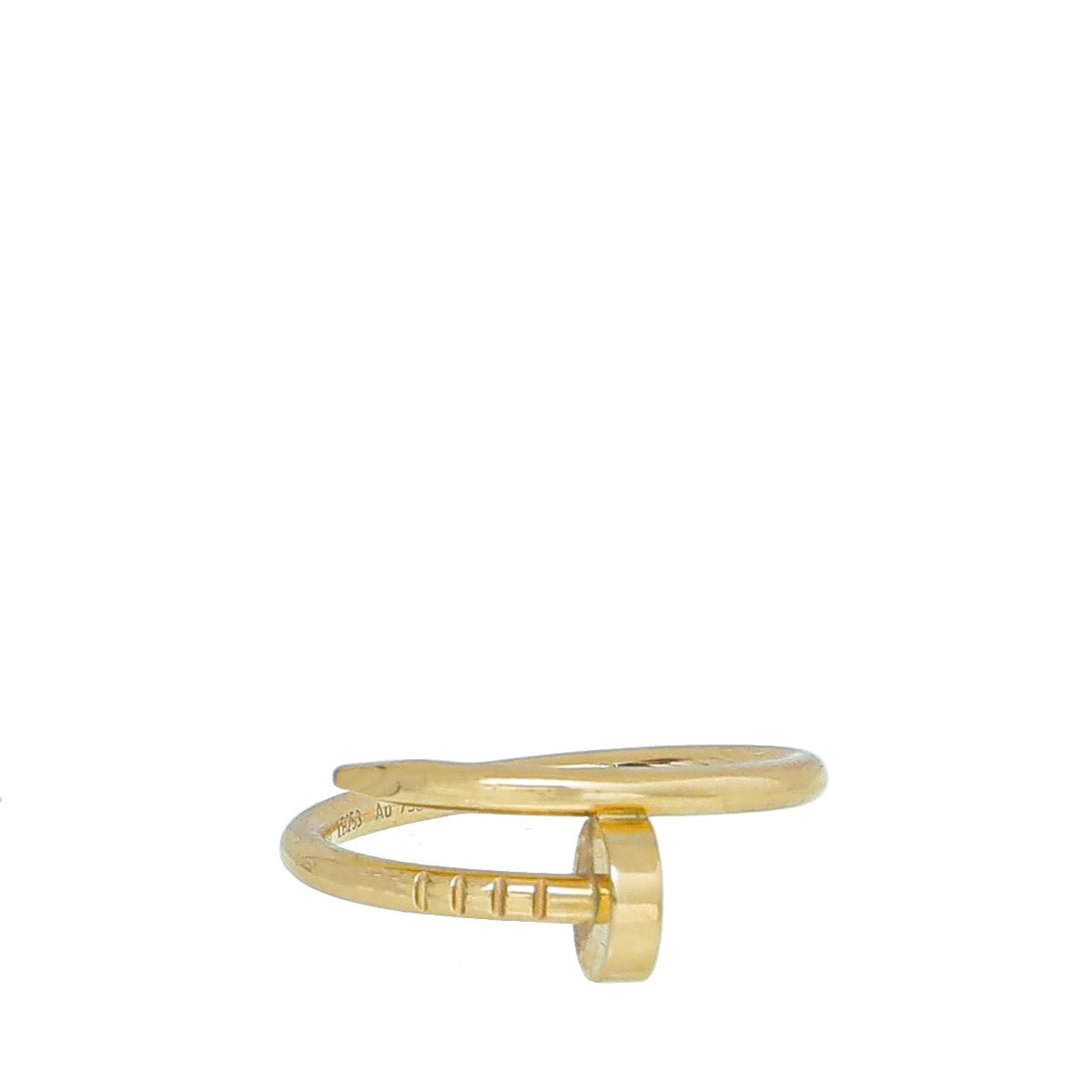 Cartier 18K Yellow Gold Juste Un Clou Small Model Ring 50 – THE CLOSET