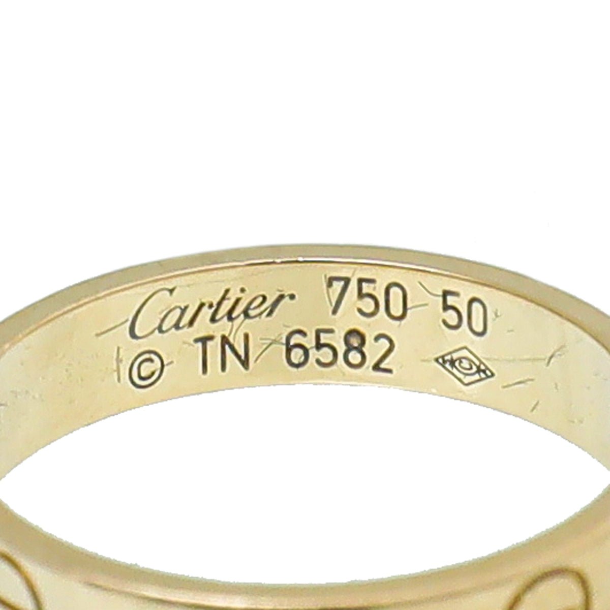 Cartier 18K Yellow Gold Love Small Model Ring 50 – THE CLOSET