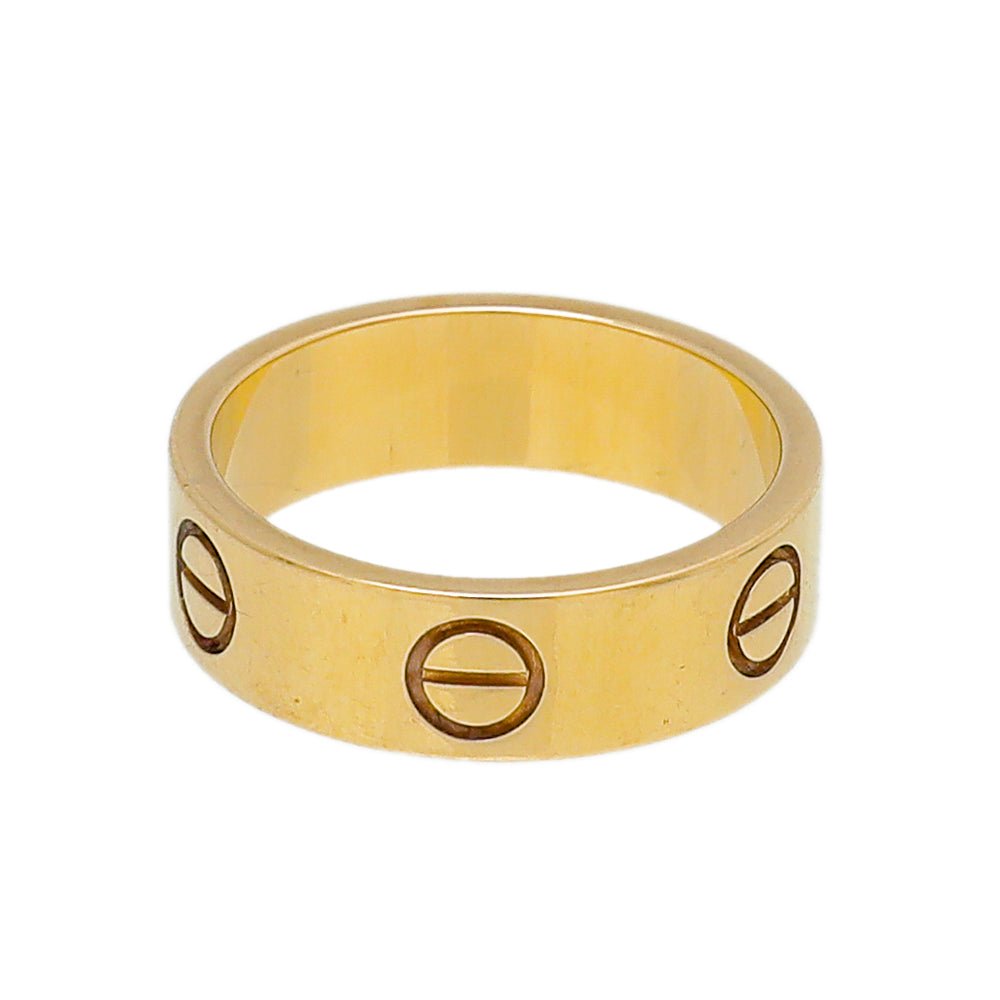 Cartier 18K Yellow Gold Love Wedding Band Ring 51 – THE CLOSET
