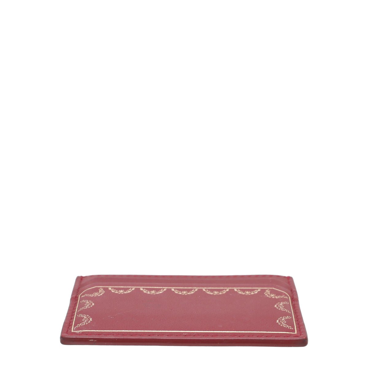 Cartier Spinal Red Guirlande De Cartier Card Holder W/ SSH Initial