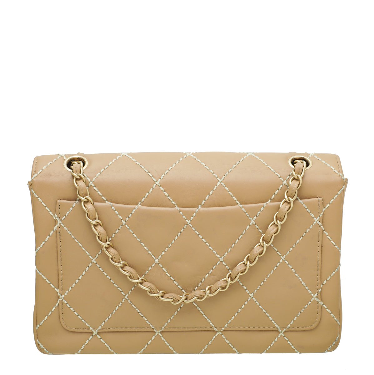 Chanel Beige Wild Stitch Flap Medium Bag – THE CLOSET display picture 1
