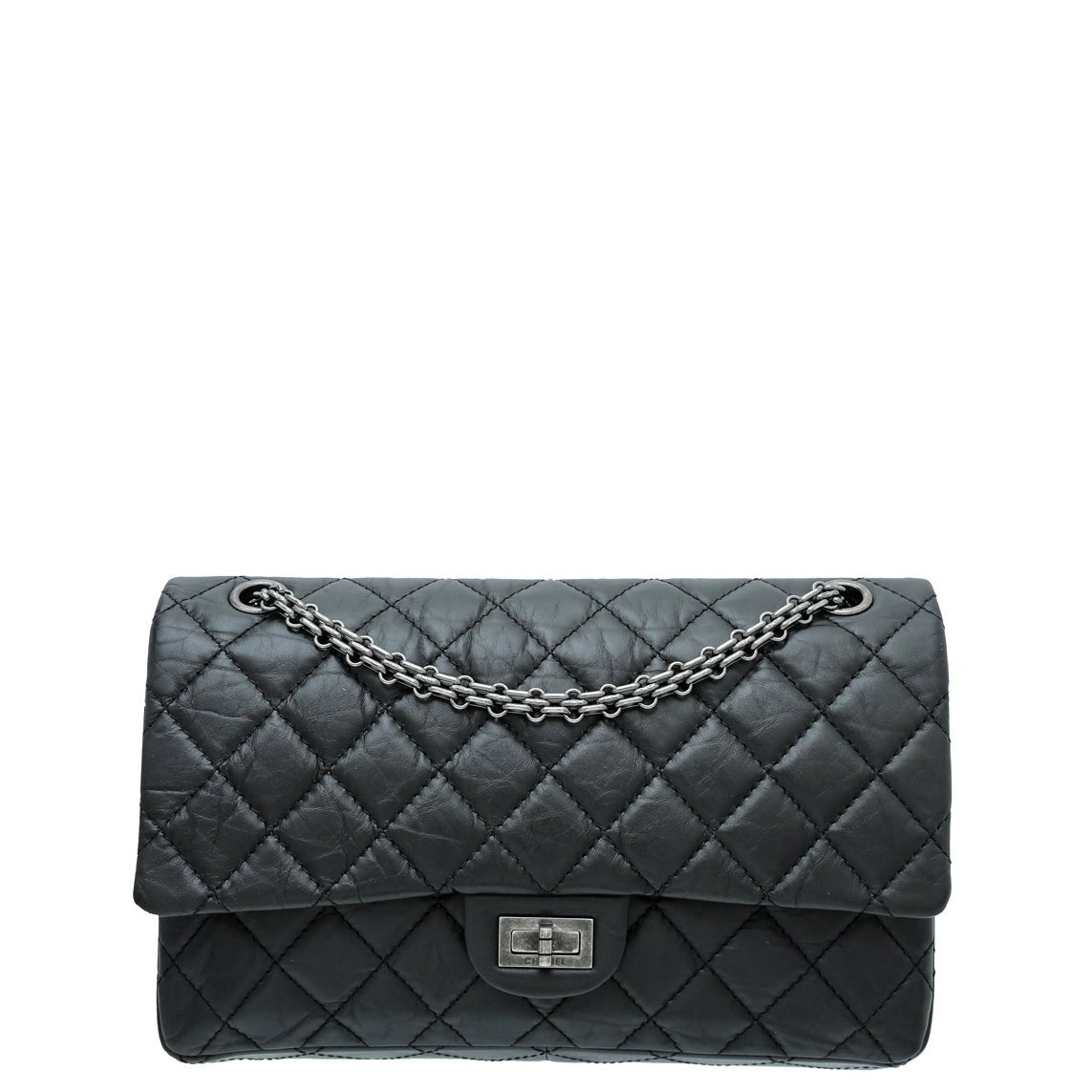 CHANEL ブラックストレッチデニム Chanel Black Denim Mini Classic Square Flap Shoulder Bag 17 153383