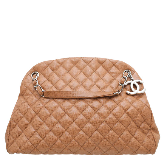 Chanel Brown Just Mademoiselle Bowling Bag