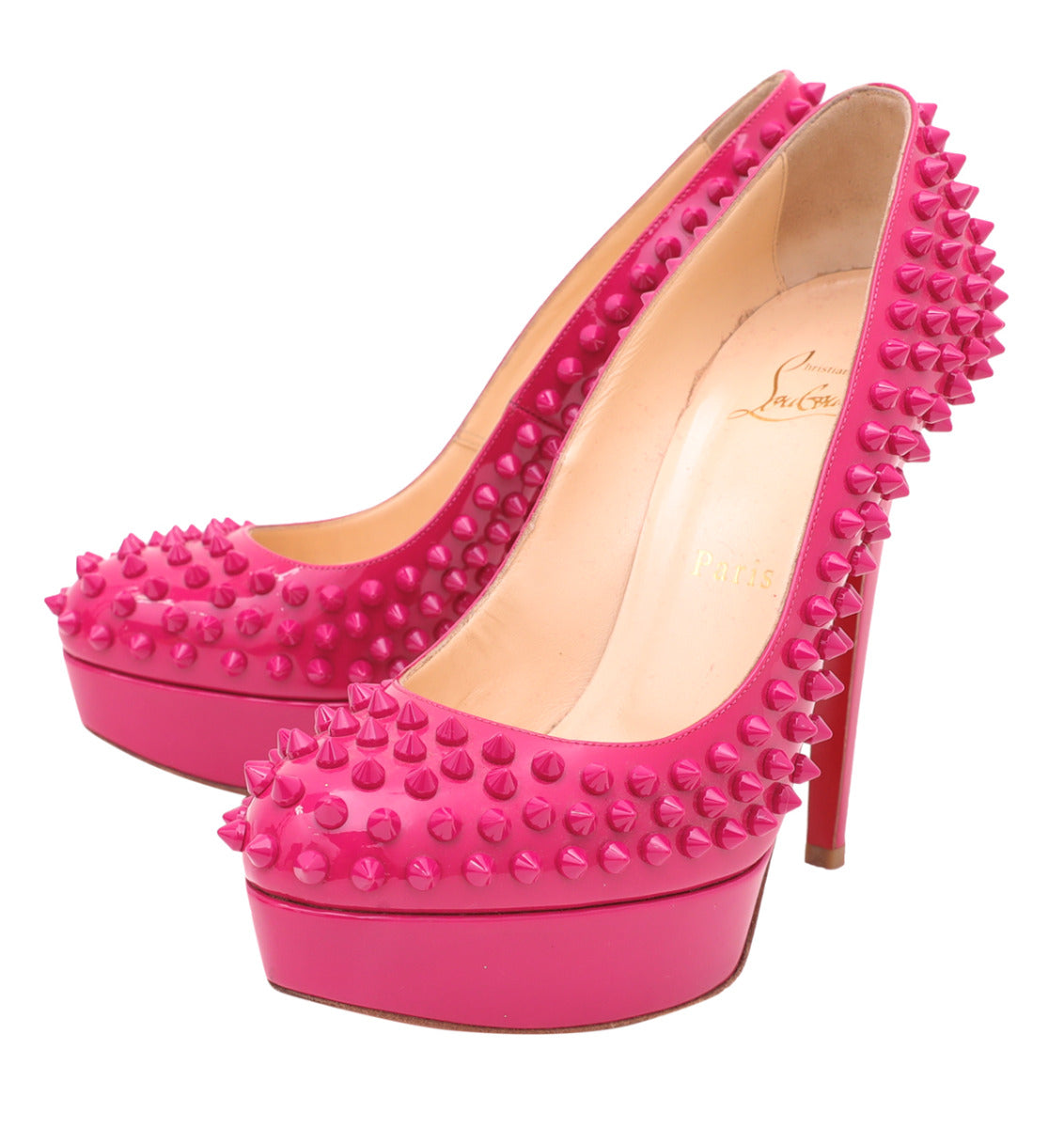 Christian Louboutin Pink Alti Spike Pump 38 – THE CLOSET