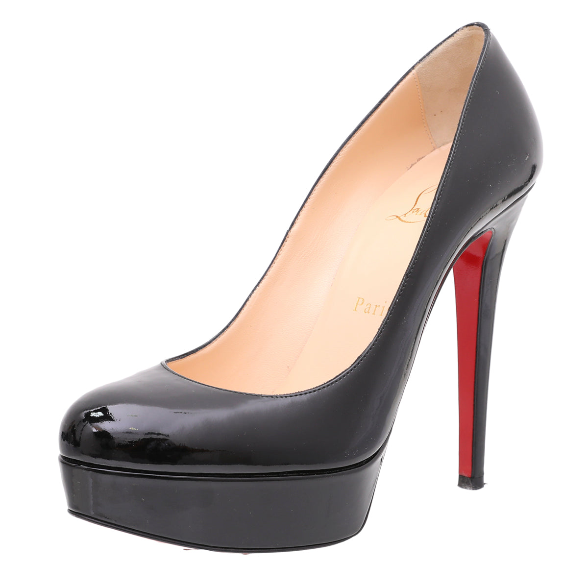 Christian Louboutin Black Bianca Platform Pumps 37.5 – THE CLOSET
