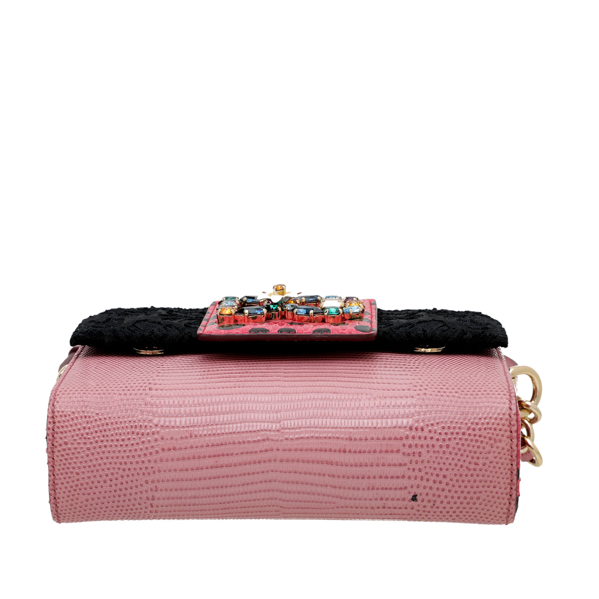 Dolce & Gabbana Bicolor DG Millennials Fabric Dot Crossbody Bag