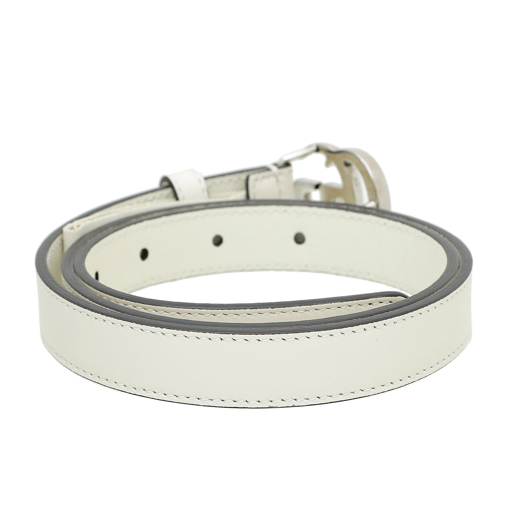 Gucci Off White Double G Buckle Belt 30 – THE CLOSET