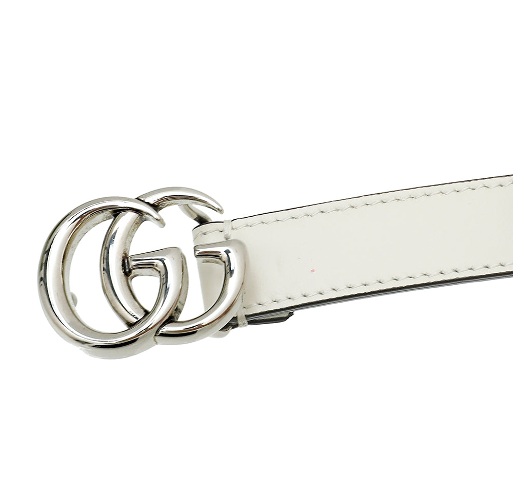 Gucci Off White Double G Buckle Belt 30 – THE CLOSET