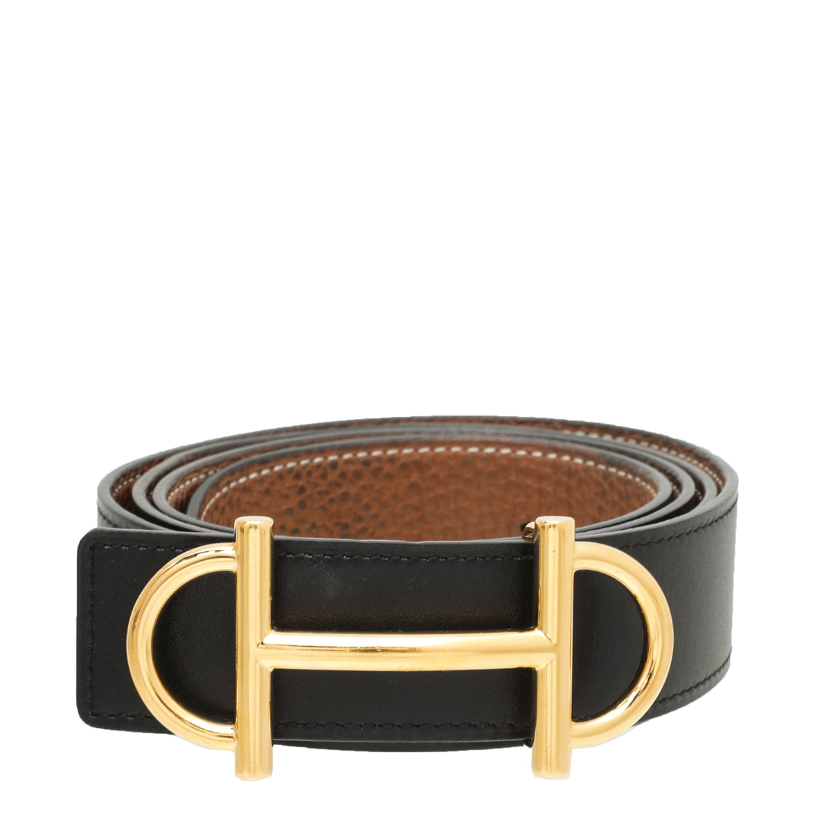 Hermes Bicolor Gamma Reversible 32mm Belt – THE CLOSET display picture 3