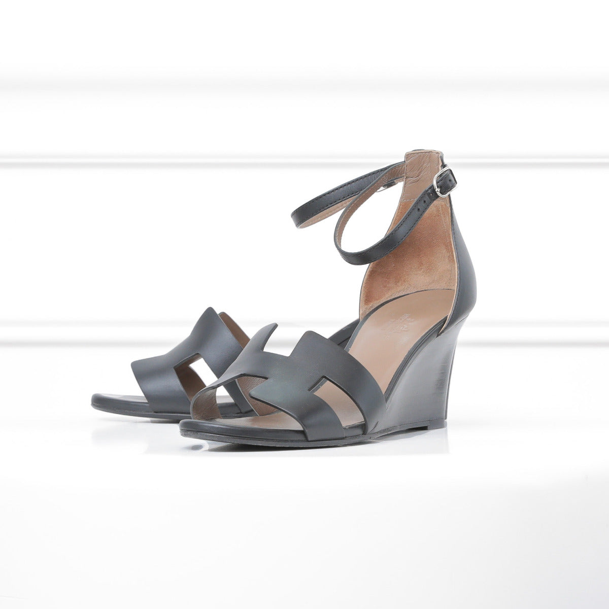 Hermes Black Legend Sandals 37 – THE CLOSET