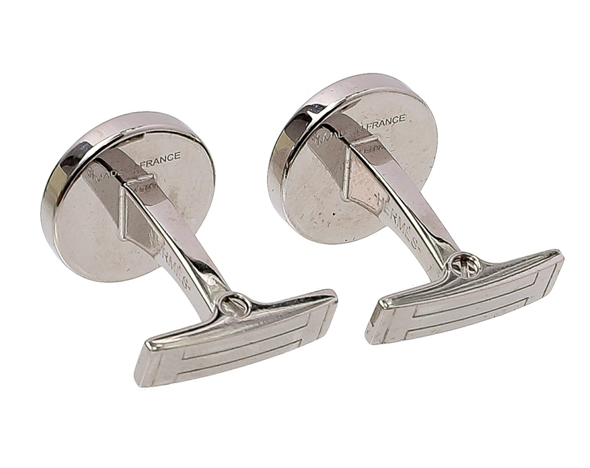 Hermes Silver Gray Licol 2 Cufflinks – THE CLOSET