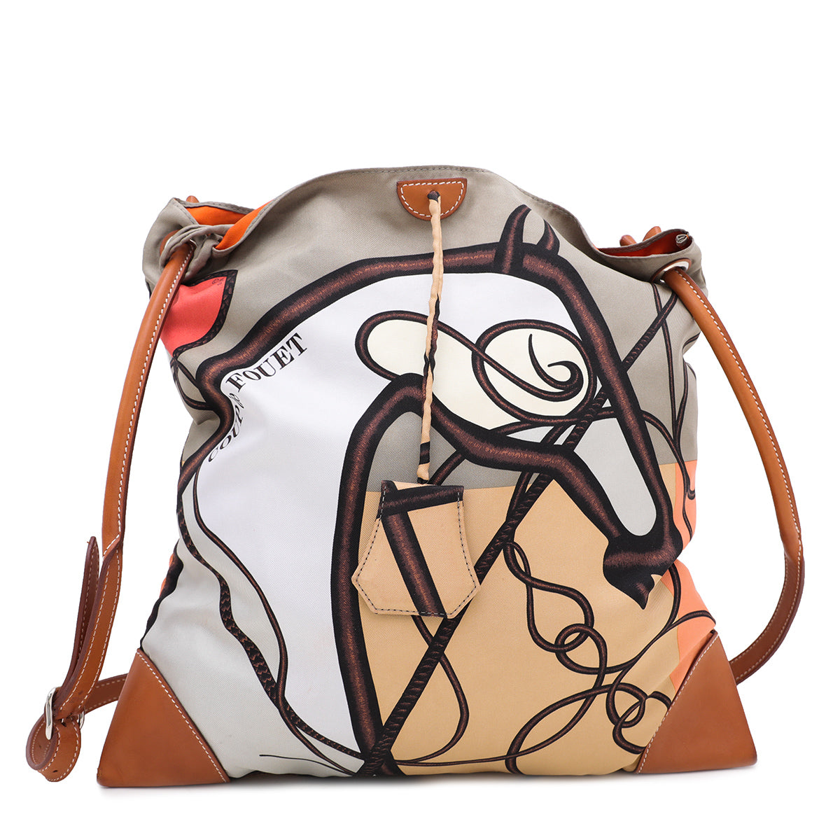 Hermes Multicolor Gold Silk City Bag The Closet