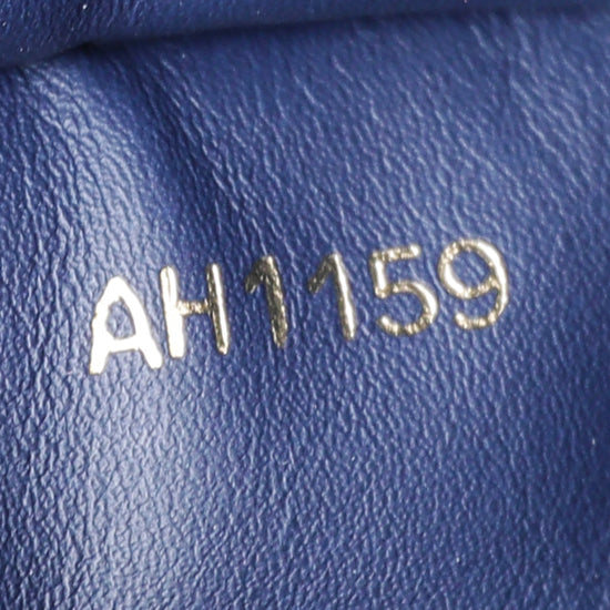 Louis Vuitton Navy Blue Capucines Python Handle Bag