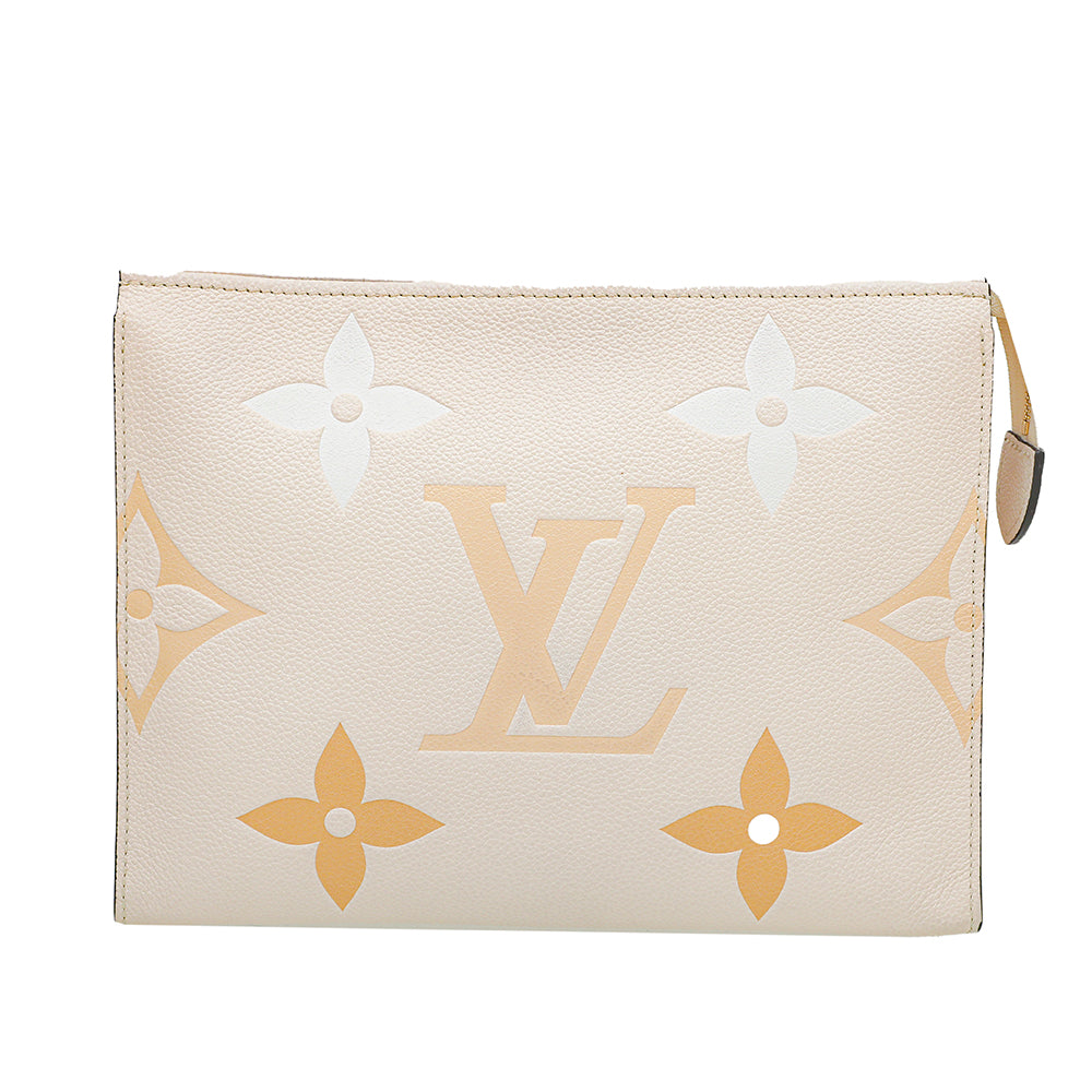 Louis Vuitton Cream Saffron Giant By The Pool Toiletry Pouch – THE