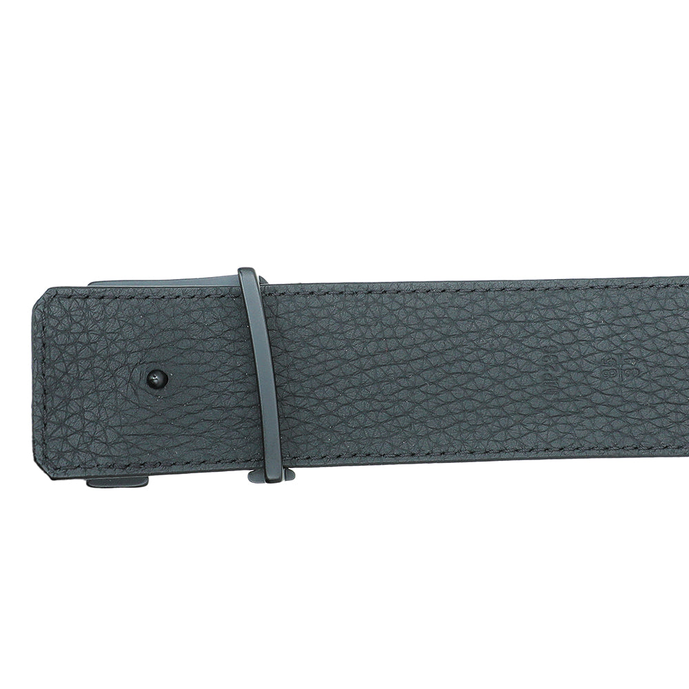 Louis Vuitton Monogram Leather Belt M9232 - Black/Gray LOUIS VUITTON MONOGRAM BELT GRAY – Jewelry Banc main image 4