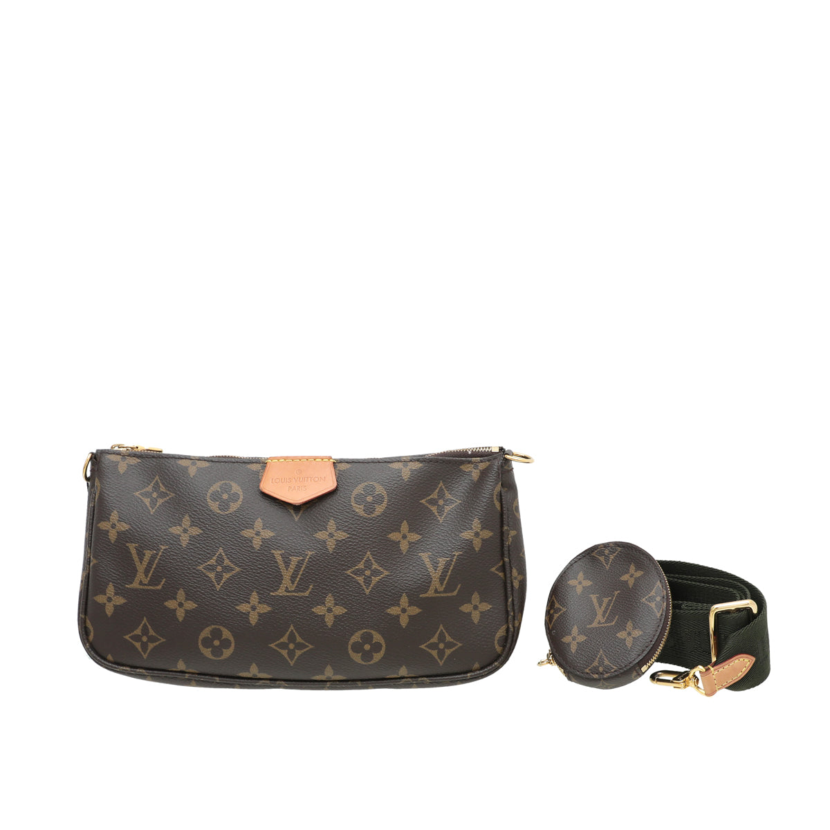 Louis Vuitton Monogram Khaki Multi Pochette Accessories Bag – THE
