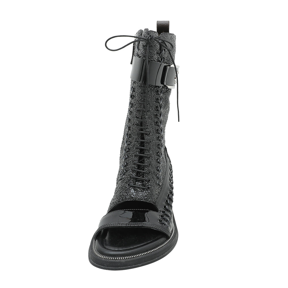 Louis Vuitton Black Moonlight Half Boots 38 – THE CLOSET