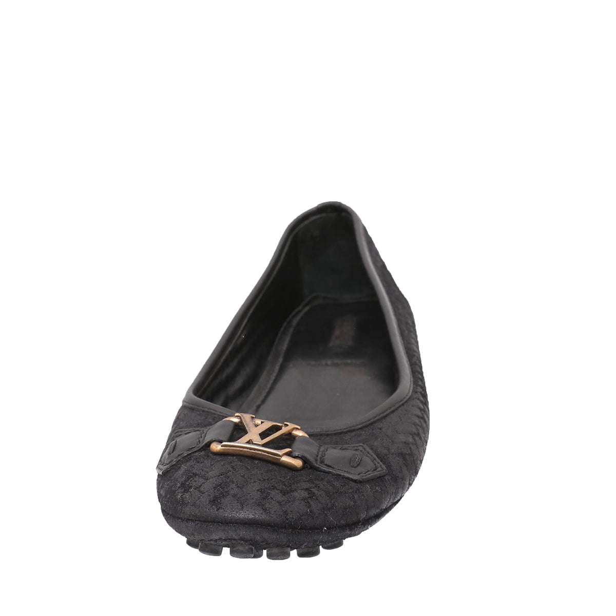 Louis Vuitton Black Woven Suede Oxford Loafers 40 – THE CLOSET display picture 1