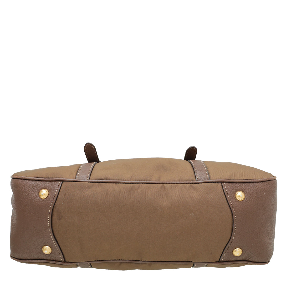 PRADA 新作ノベルティ　トートバッグ　テディ　ブラウン Prada Brown Tessuto Vitello Daino Tote Bag – THE CLOSET