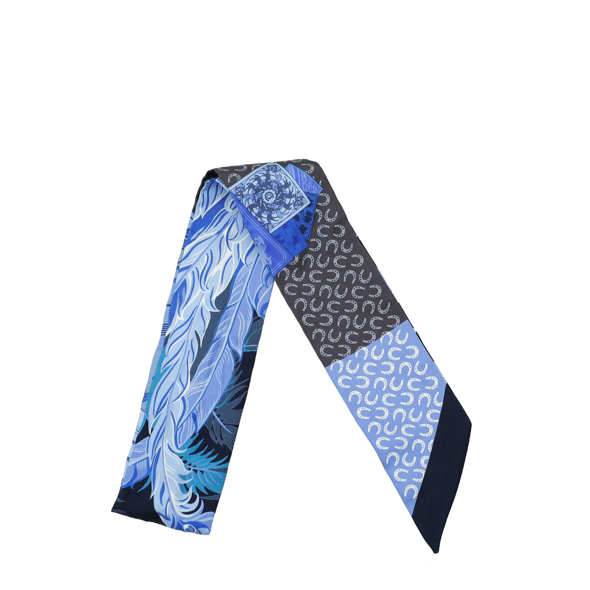 Hermes Bicolor Cheval Phoenix Silk Twilly-Hermes-THE CLOSET