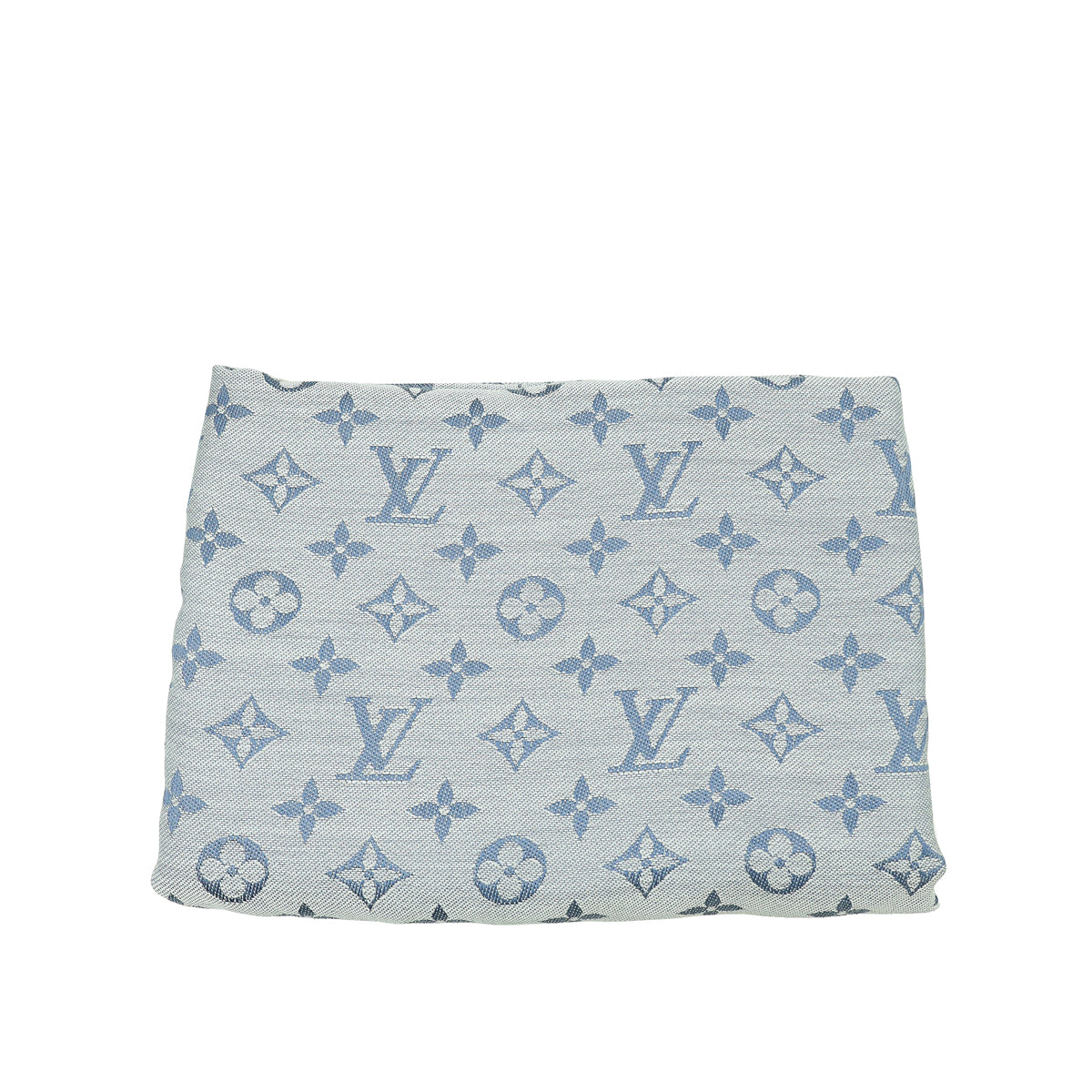 Louis Vuitton Bleu Clair Denim Monogram Shawl-Louis Vuitton-THE CLOSET